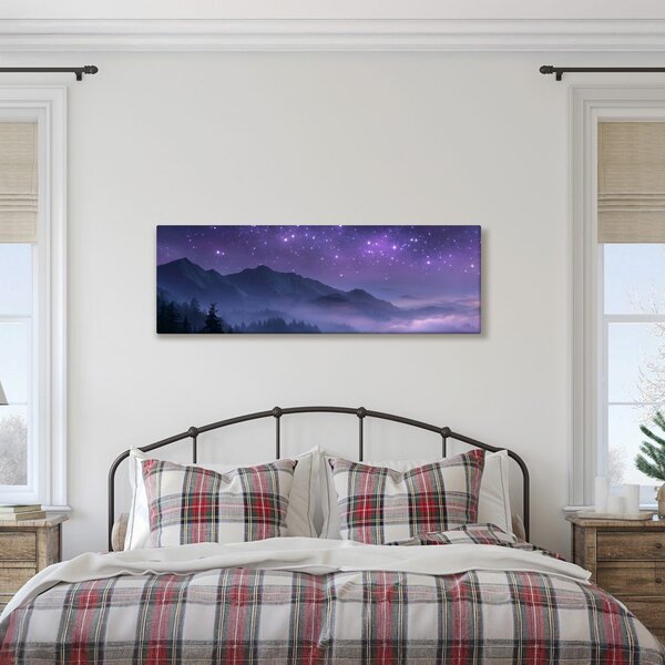 Quadro su tela – Paesaggio misterioso sotto le stelle