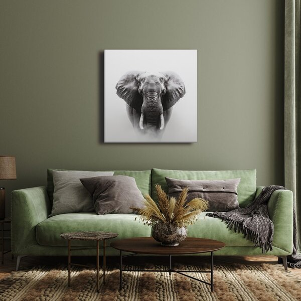Quadro su tela – Forza e serenità dell'elefante