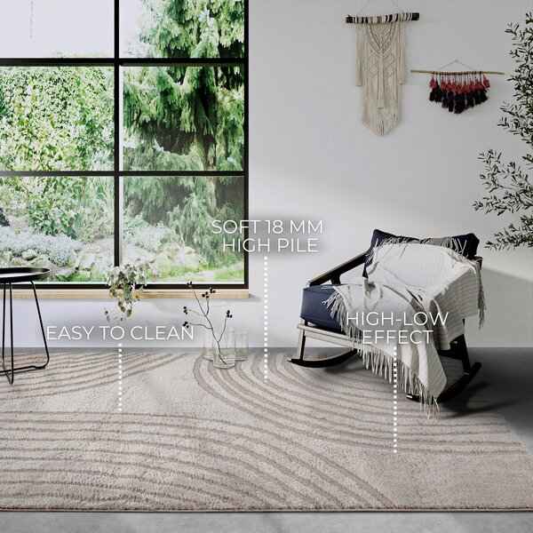 Tappeto beige 160x235 cm Pigment Beige - Elle Decoration