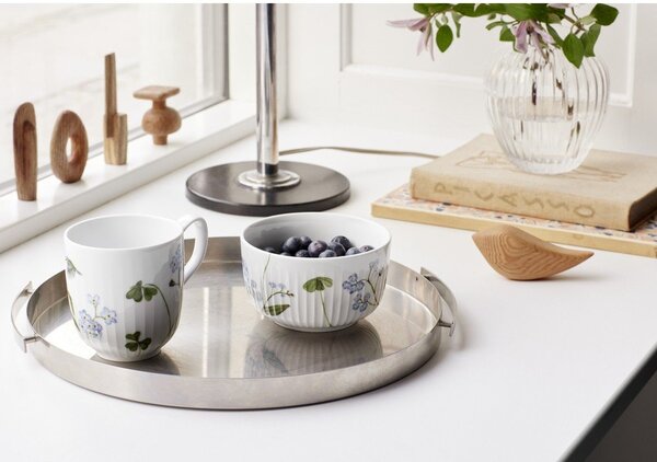 Ciotola bianca in porcellana con motivo floreale Hammershøi Summer - Kähler Design