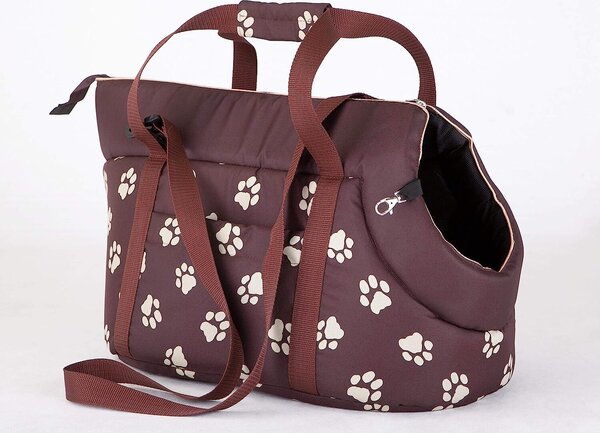 Borsa da trasporto per cani -20x42x22 cm- morbida imbottita, lavabile, con maniglia di trasporto