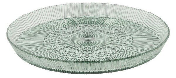 Piatto da portata in vetro verde ø 30 cm Kusintha - Bitz
