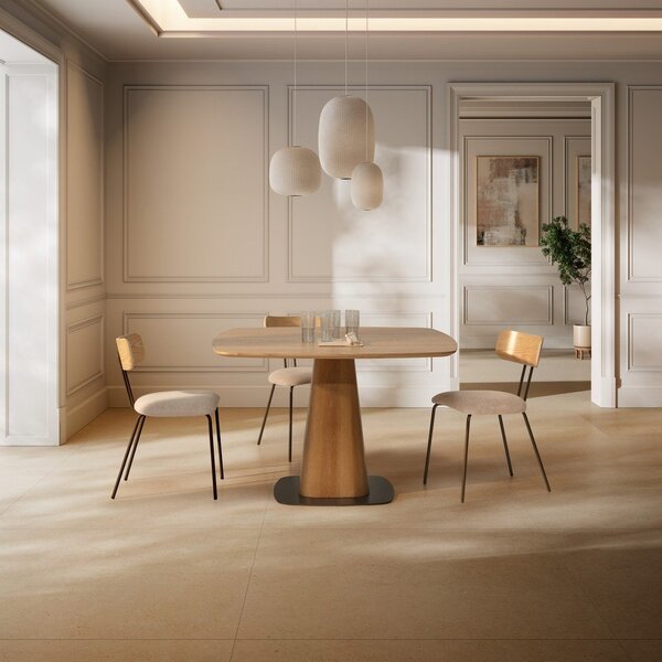 Tavolo da pranzo con effetto rovere 120x120 cm Etel – MOME