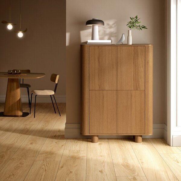 Tavolo da pranzo con effetto rovere 120x120 cm Etel – MOME