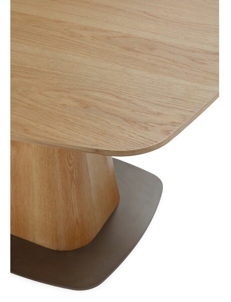 Tavolo da pranzo con effetto rovere 120x120 cm Etel – MOME