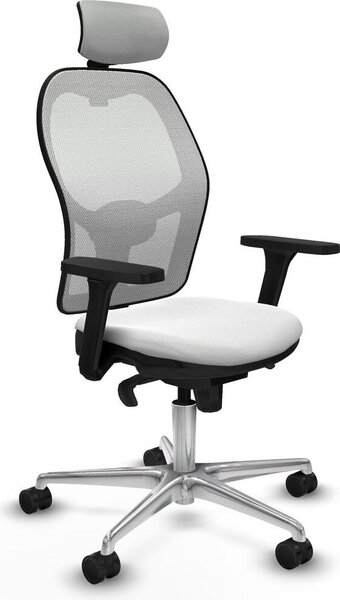 Sedia da ufficio con poggiatesta Piqueras y Crespo 3D086N2 Bianco