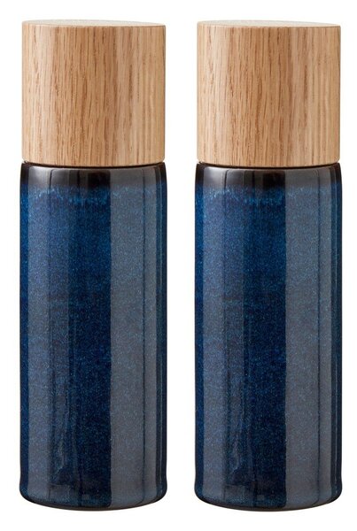 Set macina pepe e sale blu scuro in ceramica 2 pz Gastro Blue – Bitz