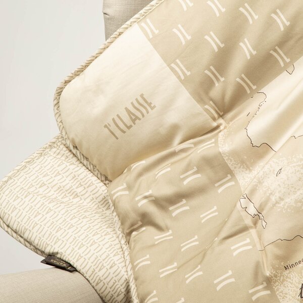 Plaid In Raso Di Cotone Geo Safari CM. 130X170 Alviero Martini 1A Classe Geo Caleffi