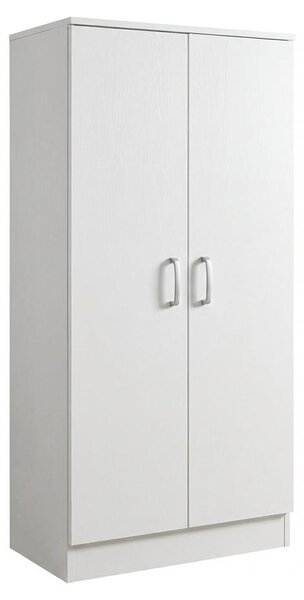 Mobile Multiuso Salvaspazio Armadio Scarpiera Dispensa Bagno Legno.Colore:bianco