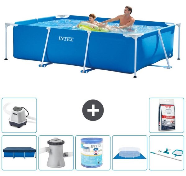 Piscina fuori terra rettangolare - 260x160x65 cm - 8 pezzi - Modello S30094