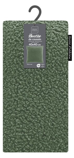 Federa decorativa in sherpa 40x40 cm Woolen – douceur d'intérieur