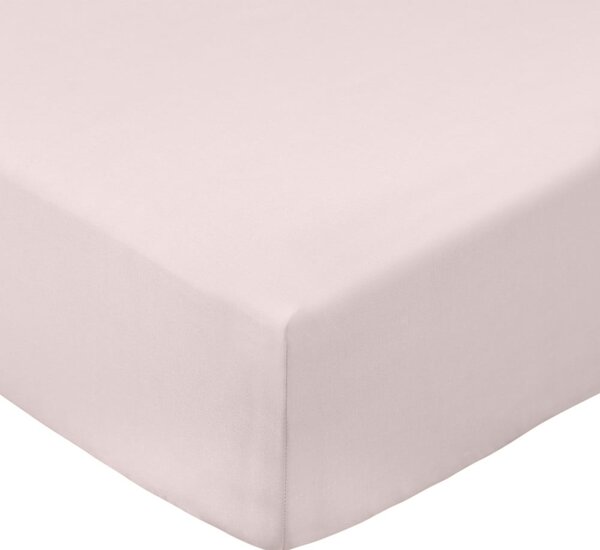 Lenzuolo con angoli rosa in percalle di cotone 90x190 cm Cotton Percale – Bianca