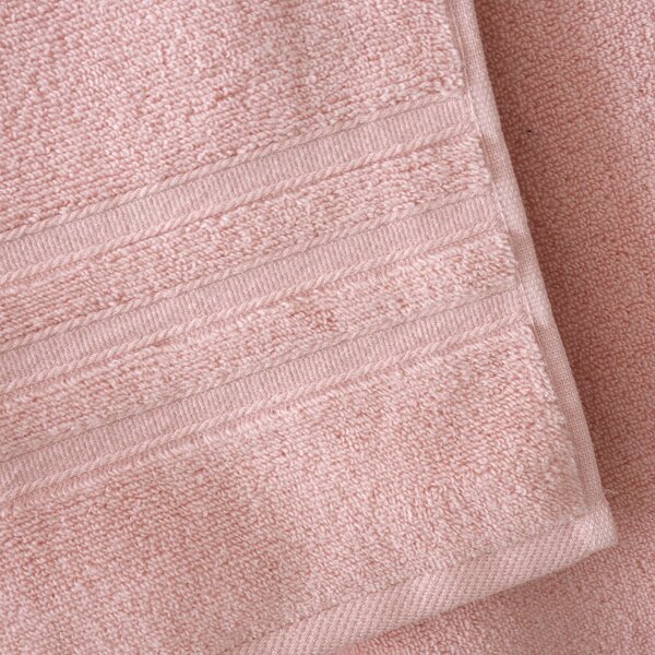 Set di asciugamani per viso e corpo tipo terry rosa chiaro in cotone 6 pz Zero Twist – Catherine Lansfield