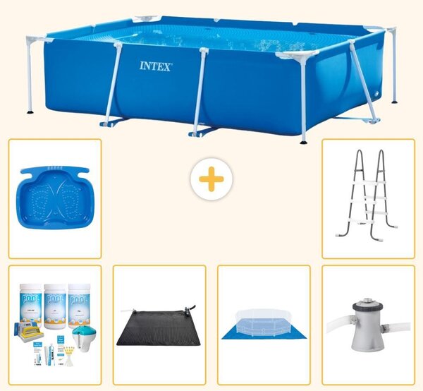 Piscina fuori terra rettangolare - 220x150x60 cm - 7 pezzi - Modello S20820