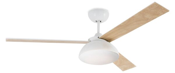 FARO BARCELONA Ventilatore a soffitto Rodas lampada LED, bianco