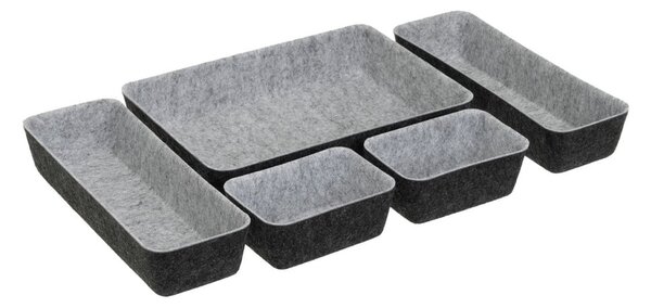 Set di organizer per cassetti in tessuto 5 pz – Casa Selección