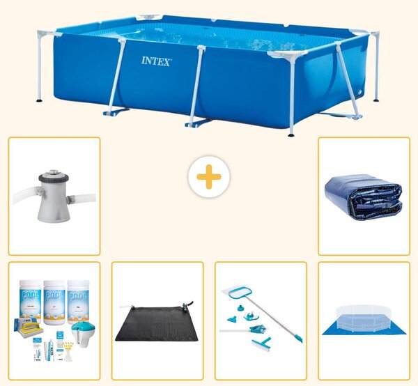 Piscina fuori terra rettangolare - 260x160x65 cm - 7 pezzi - Modello S20032