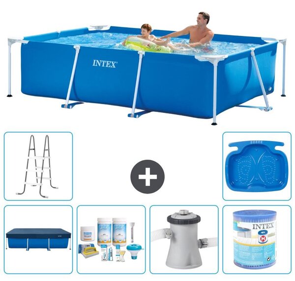 Piscina fuori terra rettangolare - 260x160x65 cm - 7 pezzi - Modello S30083