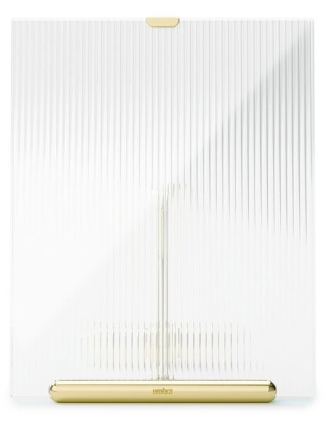 Cornice dorata in vetro verticale con sostegno 19x23 cm Flute – Umbra
