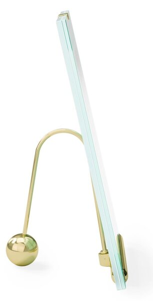 Cornice dorata in vetro verticale con sostegno 19x23 cm Flute – Umbra