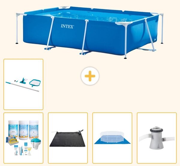 Piscina fuori terra rettangolare - 260x160x65 cm - composta da 6 elementi - modello S20823