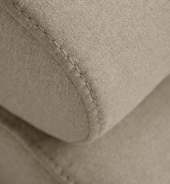 Divano angolare beige allungabile/con contenitore (con penisola a sinistra/a L) Anton – ELTAP