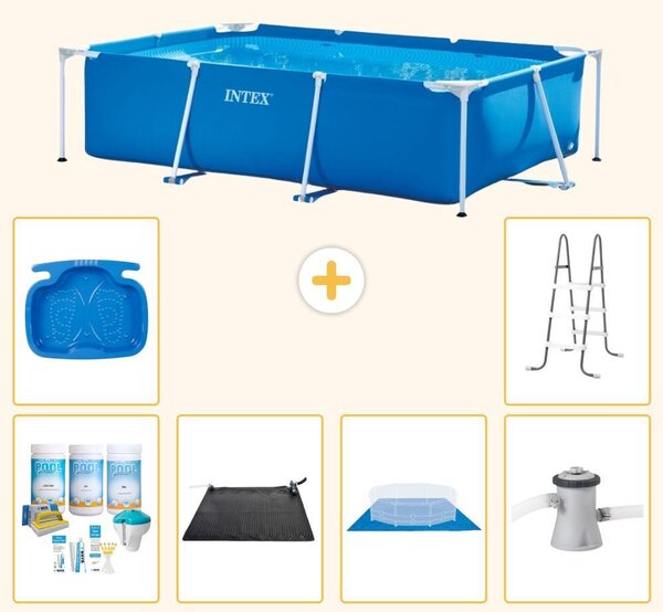 Piscina fuori terra rettangolare - 260x160x65 cm - 7 pezzi - Modello S20830
