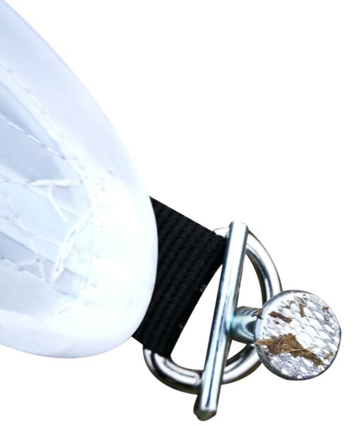 Outsunny Struttura Parasole Tendone Gazebo Impermeabile in Poliestere, Bianco