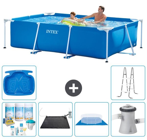 Piscina fuori terra rettangolare - 260x160x65 cm - 7 pezzi - Modello S20830