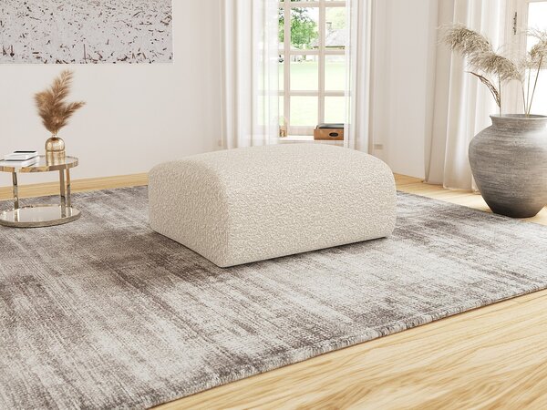 Pouf in Tessuto bouclette Bianco - POGNI della Maison Céphy