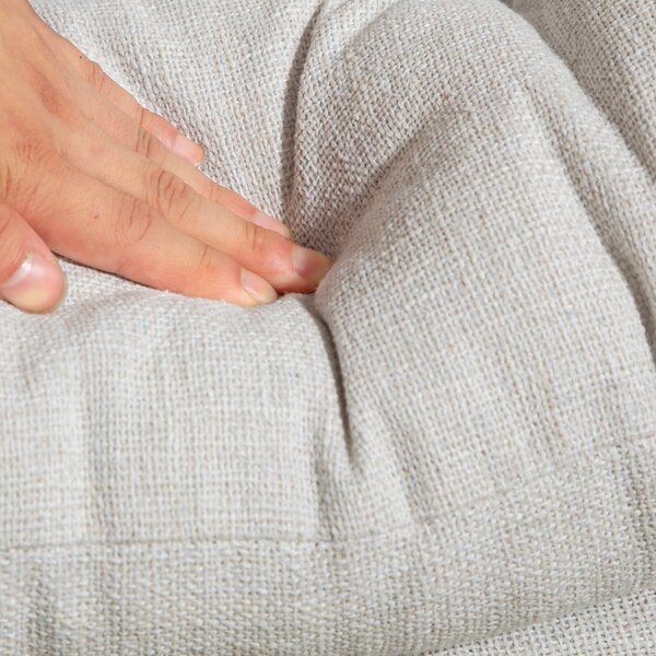 HOMCOM Sedia da ufficio senza braccioli, sedia da scrivania comoda con sedile imbottito e altezza regolabile, Bianco crema | Aosom Italy