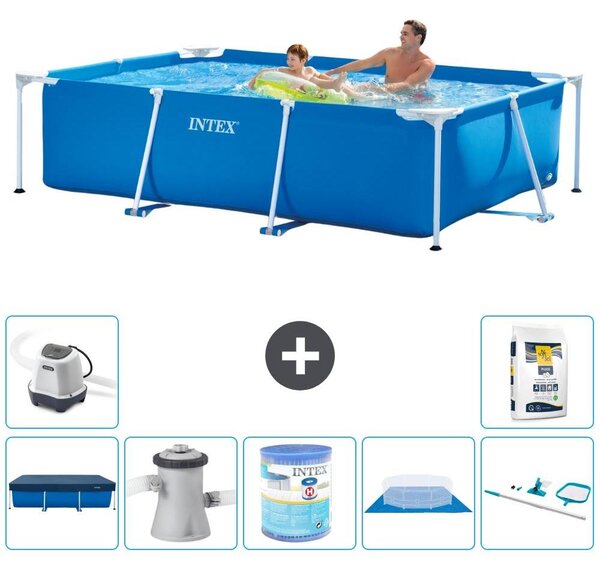 Piscina fuori terra rettangolare - 260x160x65 cm - 8 pezzi - Modello S30095