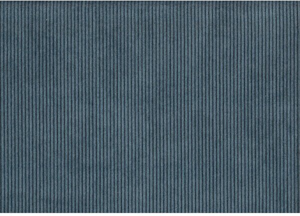 Divano angolare componibile blu (con penisola a destra) con rivestimento in velluto a coste Sting – Scandic