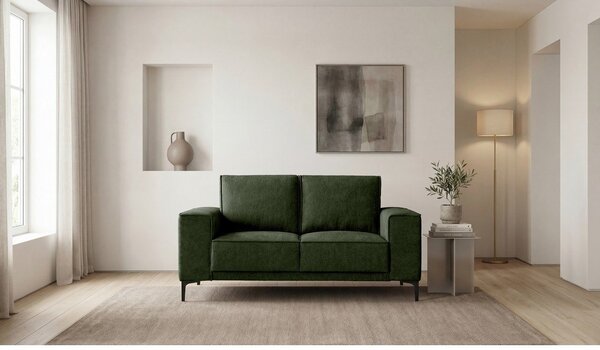Divano verde con rivestimento in ciniglia 164 cm Copenhagen – Scandic