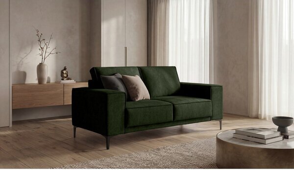 Divano verde con rivestimento in ciniglia 164 cm Copenhagen – Scandic