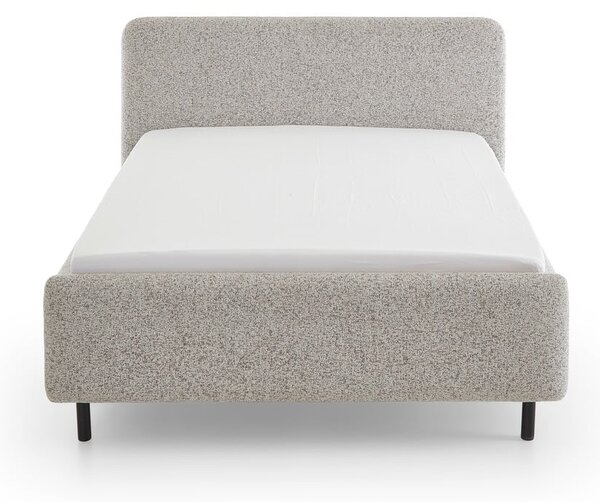 Letto matrimoniale imbottito beige con contenitore con rete inclusa 140x200 cm Primo – Meise Möbel