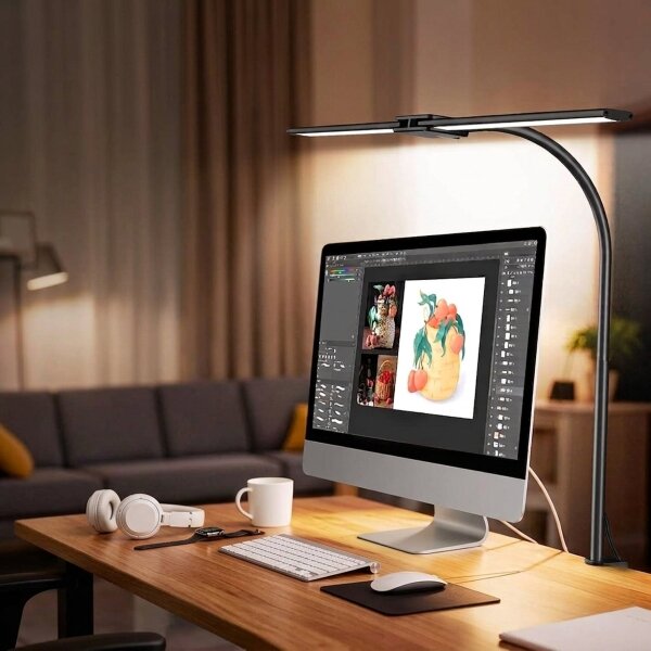 Top Light - Lampada da scrivania LED dimmerabile con clip LYRA LED/18W/230V 3000-6500K nero