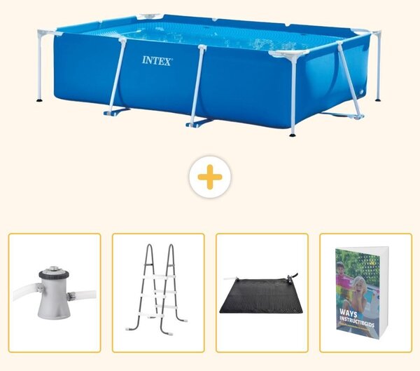 Piscina fuori terra rettangolare - 260x160x65 cm - 5 pezzi - Modello SCB128
