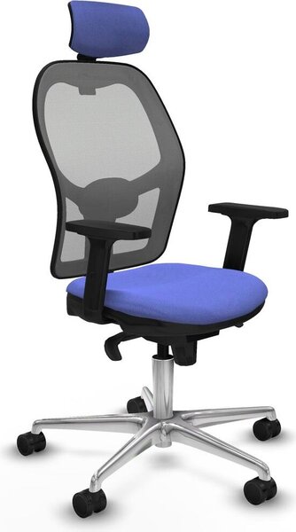 Sedia da ufficio con poggiatesta Piqueras y Crespo 2D086N2 Azzurro