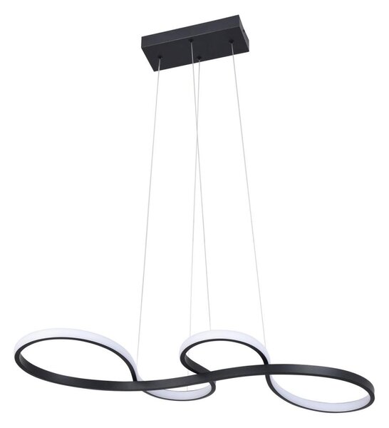 Lampadario LED a sospensione con filo SALSA LED/38W/230V 4000K nero