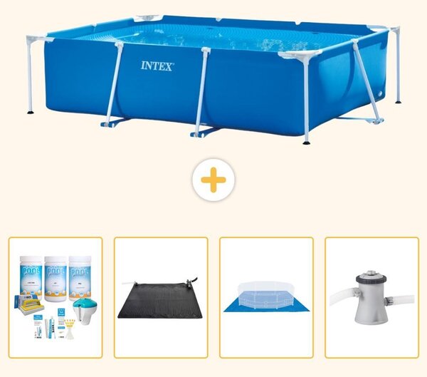 Piscina fuori terra rettangolare - 220x150x60 cm - composta da 5 elementi - modello S20816