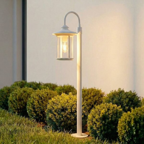 Lampioncino da giardino Zayn Lindby, dimmerabile, Bianco / Opale, Alluminio, Antico, Lampada da esterni