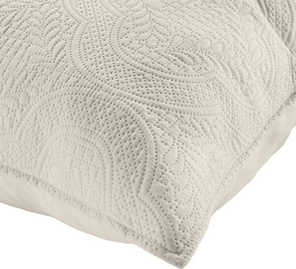 Set con copriletto e federa color crema in microfibra 240x260 cm Romane – douceur d'intérieur