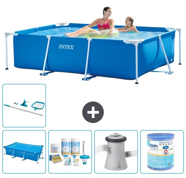 Piscina fuori terra rettangolare - 220x150x60 cm - 6 pezzi - Modello S40009