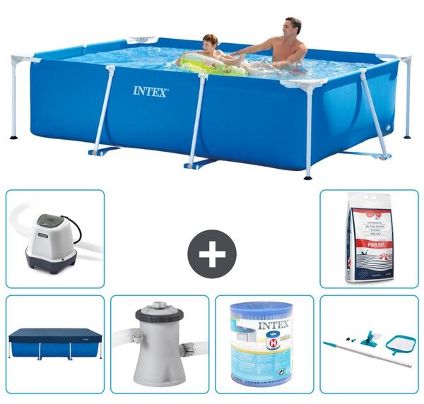 Piscina fuori terra rettangolare - 260x160x65 cm - 7 pezzi - Modello S30091