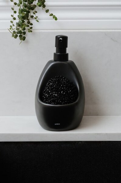 Dispenser per sapone nero in ceramica 590 ml Joey – Umbra