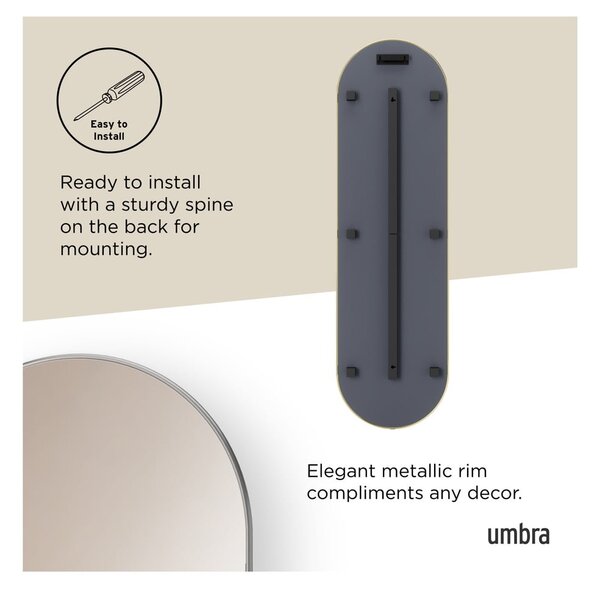 Specchio da parete/da terra 46x157 cm Hubba – Umbra
