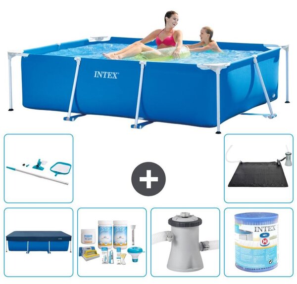 Piscina fuori terra rettangolare - 220x150x60 cm - 7 pezzi - Modello S40011