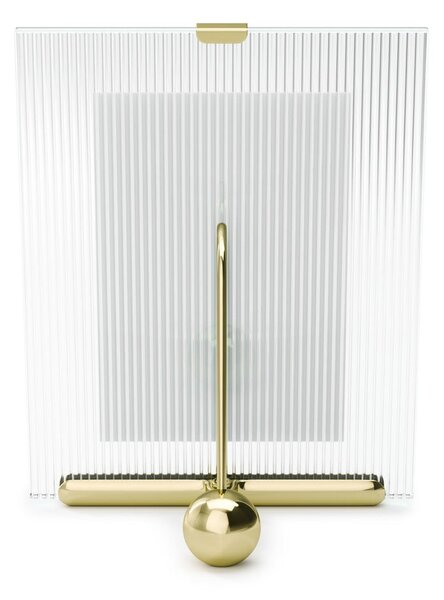 Cornice dorata in vetro verticale con sostegno 16x20 cm Flute – Umbra
