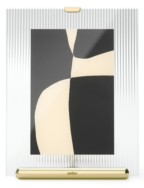 Cornice dorata in vetro verticale con sostegno 16x20 cm Flute – Umbra
